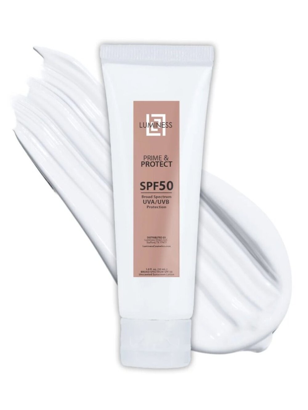 Prime & Protect SPF 50 Luminess Makeup Primer and Broad Spectrum Sunscreen NIP